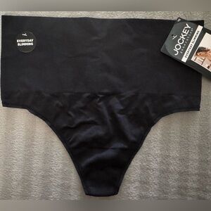Jockey Generation Women's Everyday Seamfree Slimming Thong -Blk- Sz.Medium -NEW